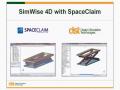 View SpaceClaim interface for SimWise 4D
